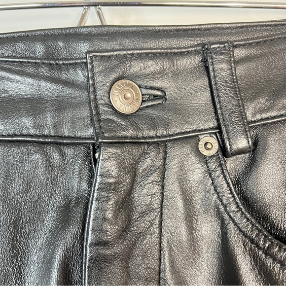 Wilsons Leather Maxima Black Straight Leg Pants Women’s Size 4 - Picture 4 of 13